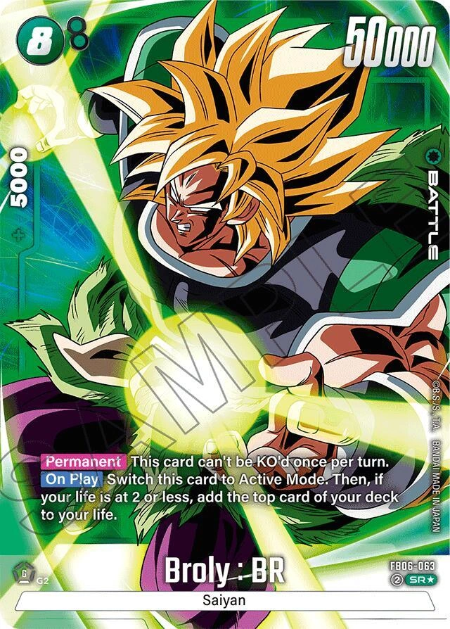 Broly : BR - FB06-063 (Alternate Art) Holofoil