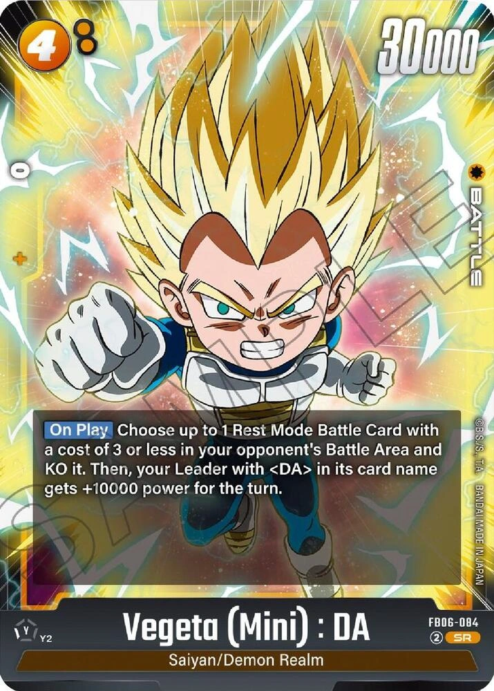 Vegeta (Mini) : DA - FB06-084 Holofoil