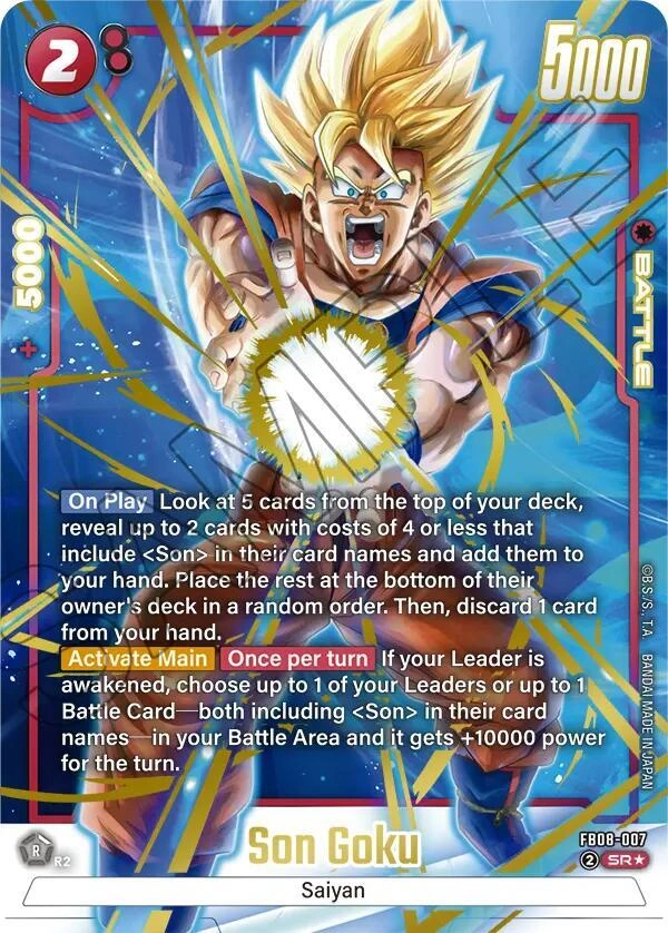 Son Goku - FB08-007 (Alternate Art) Holofoil