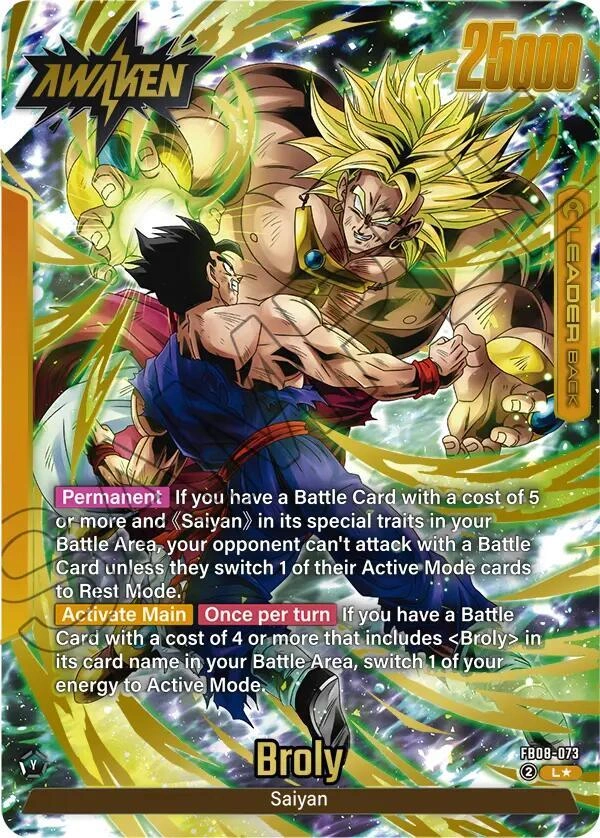 Broly - FB08-073 (Alternate Art) Holofoil