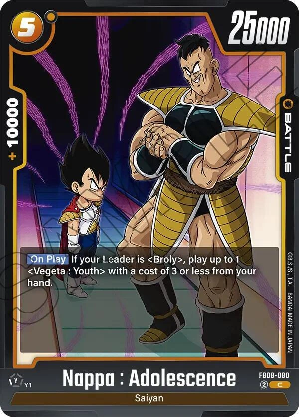 Nappa : Adolescence