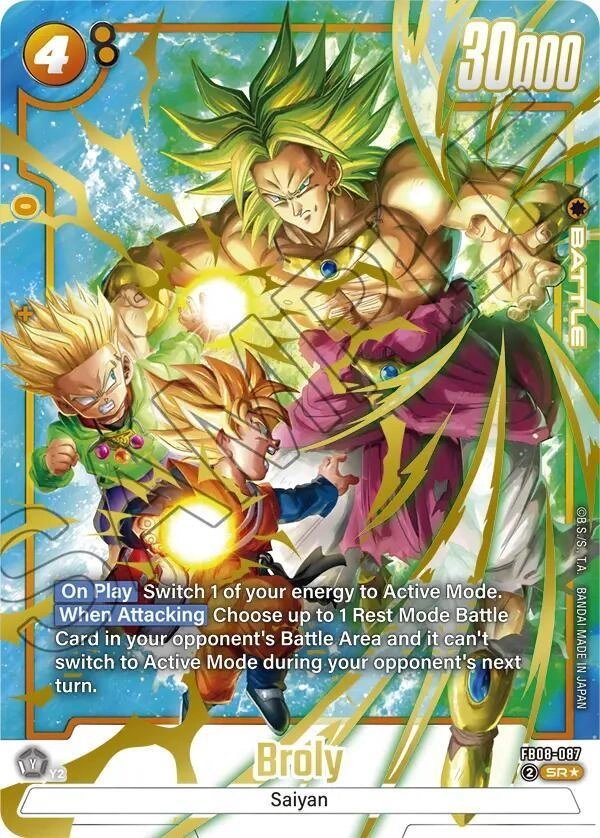 Broly - FB08-087 (Alternate Art) Holofoil