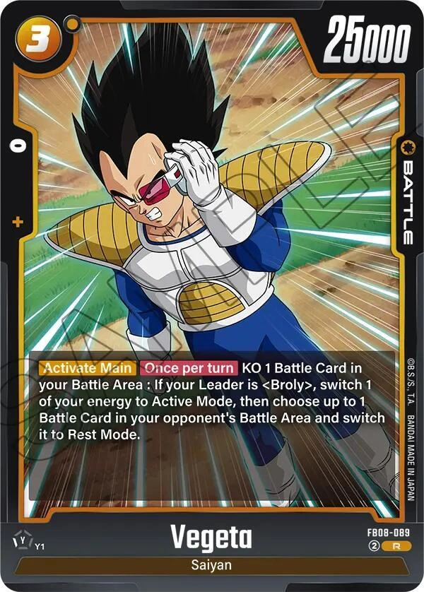 Vegeta - FB08-089 Holofoil