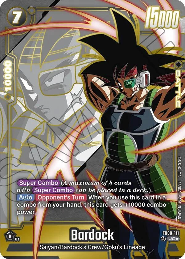 Bardock - FB08-111 (Alternate Art) Holofoil