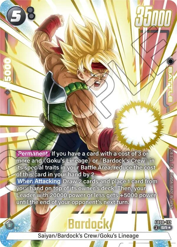 Bardock - FB08-112 (Alternate Art) Holofoil