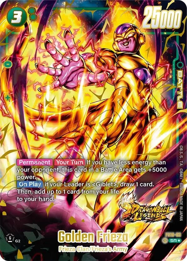 Golden Frieza (Bonus Pack Alternate Art) Holofoil