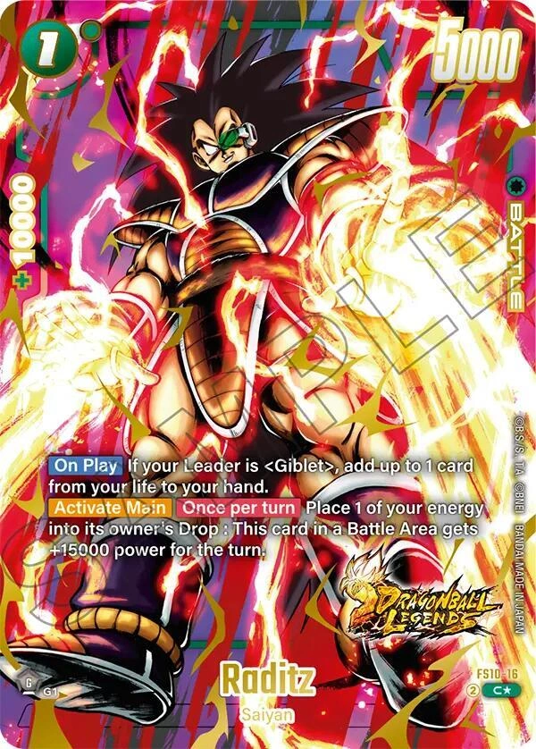 Raditz (Bonus Pack Alternate Art) Holofoil