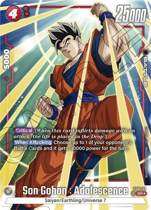 Son Gohan : Adolescence (Bonus Pack Alternate Art) Holofoil