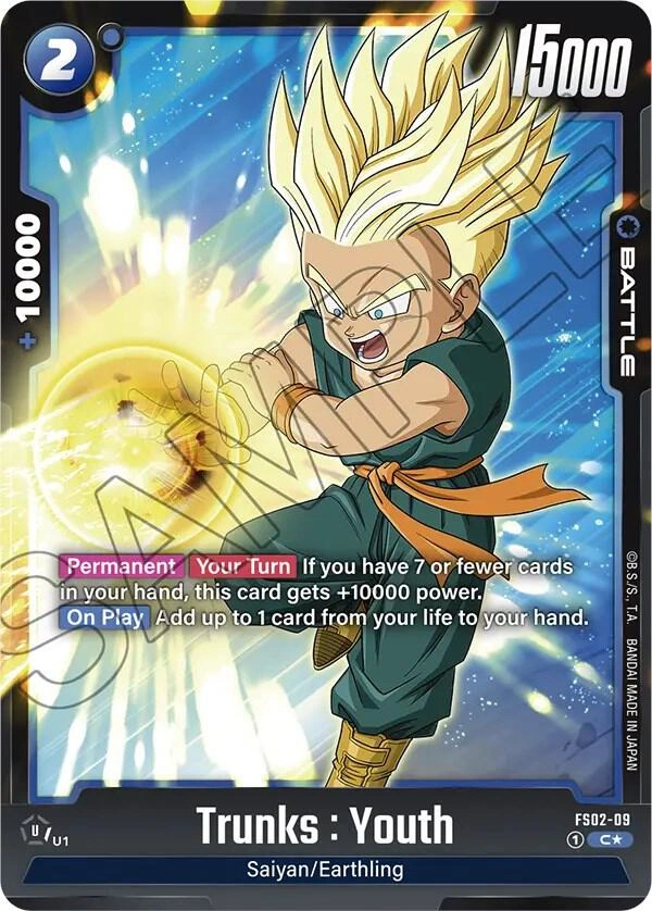 Trunks : Youth - FS02-09 (Bonus Pack Alternate Art) Holofoil