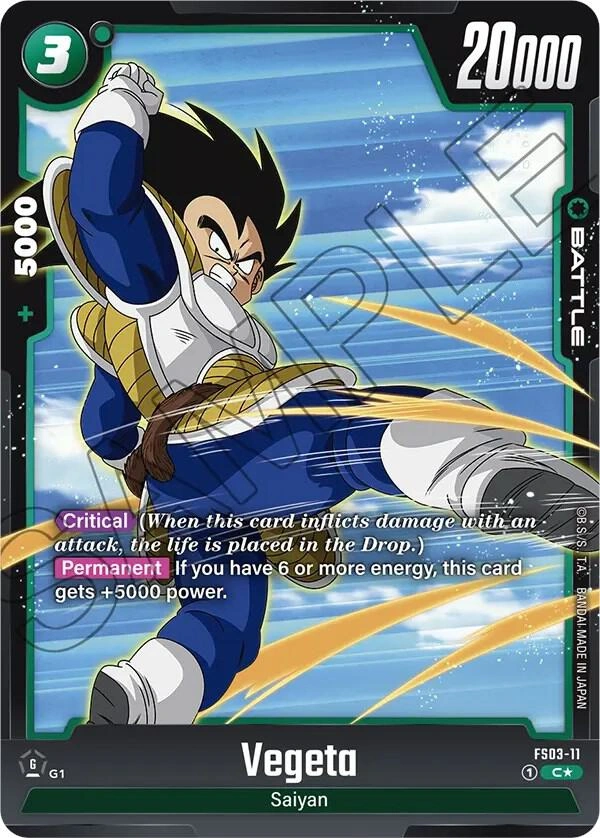 Vegeta - FS03-11 (Bonus Pack Alternate Art) Holofoil