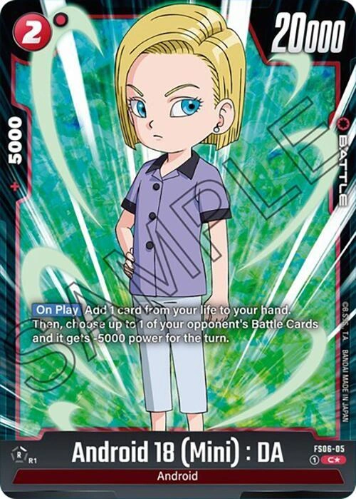 Android 18 (Mini) : DA (Bonus Pack Alternate Art) Holofoil