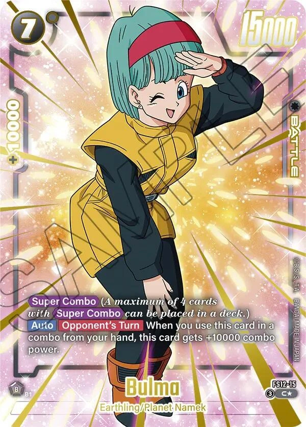 Bulma - FS12-15 (Gold) Holofoil