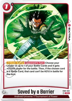 Saved by a Barrier - FB02-033 (Championship Pack 01) Holofoil FB02-033