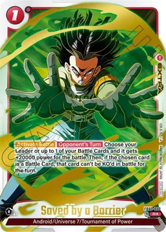 Saved by a Barrier - FB02-033 (Championship Pack 01) (Gold) Holofoil FB02-033