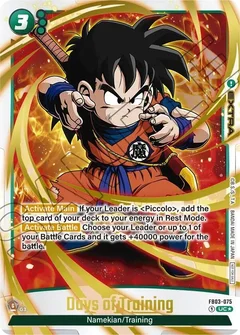 Days of Training - FB03-075 (Championship Pack 02) (Gold) Holofoil FB03-075