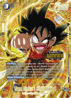 Son Goku : Childhood - SB01-018 (Ultimate Battle 2025 Vol.4 Winner) Holofoil SB01-018