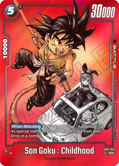 Son Goku : Childhood - SB01-053 (Limited Pack MANGA Version 01) Holofoil SB01-053