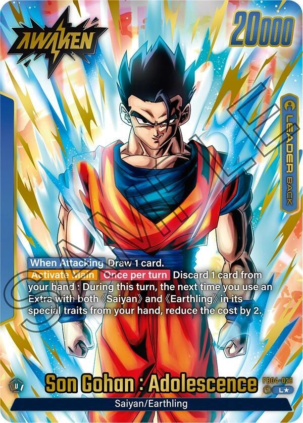 Son Gohan : Adolescence - FB04-026 (Alternate Art) Holofoil