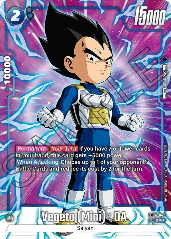 Vegeta (Mini) : DA (Alternate Art) Holofoil