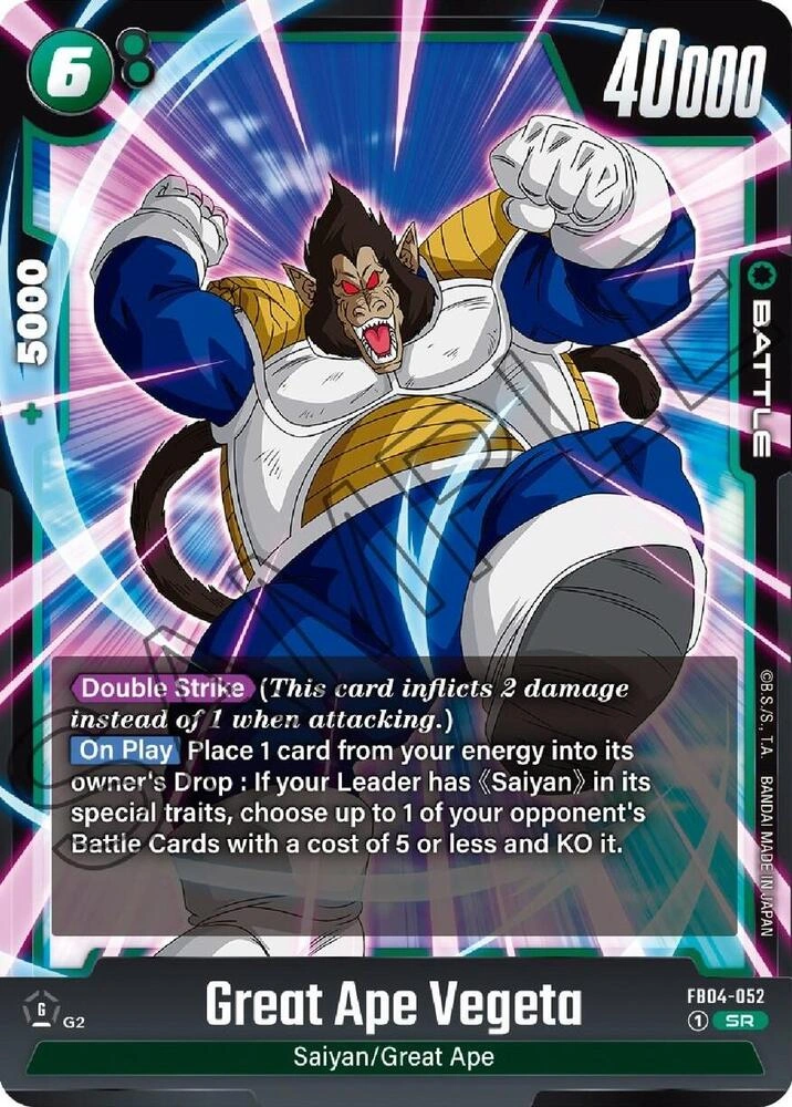 Great Ape Vegeta Holofoil