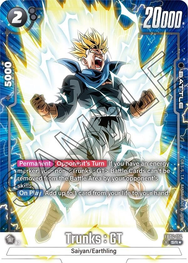 Trunks : GT- FB04-114 (Alternate Art) Holofoil