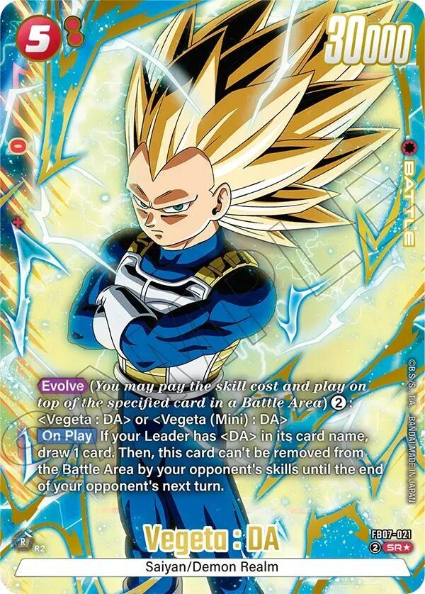 Vegeta : DA - FB07-021 (Alternate Art) Holofoil