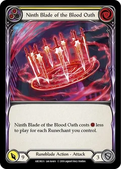 Ninth Blade of the Blood Oath 1st Edition ARC082