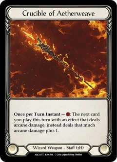 Crucible of Aetherweave // Runechant Unlimited ARC115 // ARC112