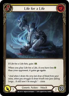 Life for a Life (Yellow) 1st Edition ARC165