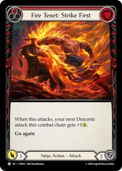 Fire Tenet: Strike First (Red) CIN012