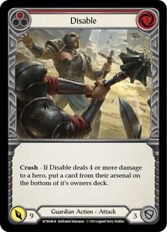 Disable (Red) 1st Edition WTR048