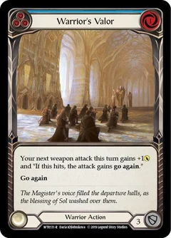 Warrior's Valor (Blue) 1st Edition WTR131
