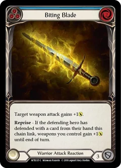 Biting Blade (Blue) 1st Edition WTR137