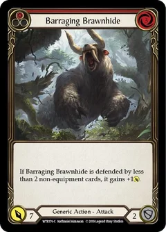 Barraging Brawnhide (Red) 1st Edition WTR176