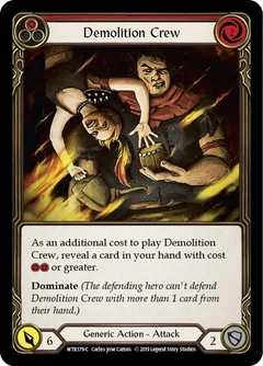 Demolition Crew (Red) 1st Edition WTR179