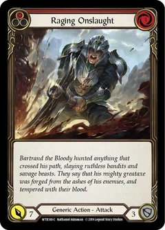 Raging Onslaught (Red) 1st Edition WTR188