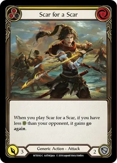 Scar for a Scar (Yellow) 1st Edition WTR192