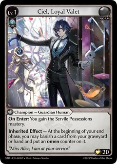 Ciel, Loyal Valet 005
