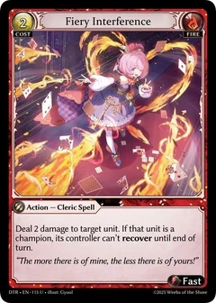 Fiery Interference 115
