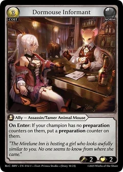 Dormouse Informant 016