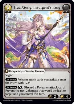 Hua Xiong, Insurgent's Fang 238