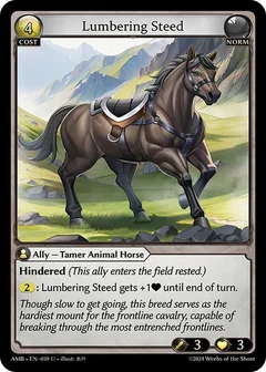 Lumbering Steed 059