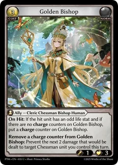 Golden Bishop (Curio Foil) 035