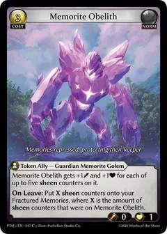 Memorite Obelith 047