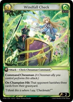 Windfall Check (Curio Foil) 163