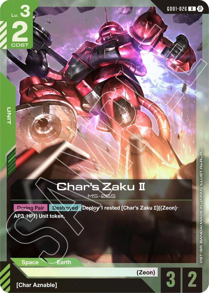 Char's Zaku II Holofoil