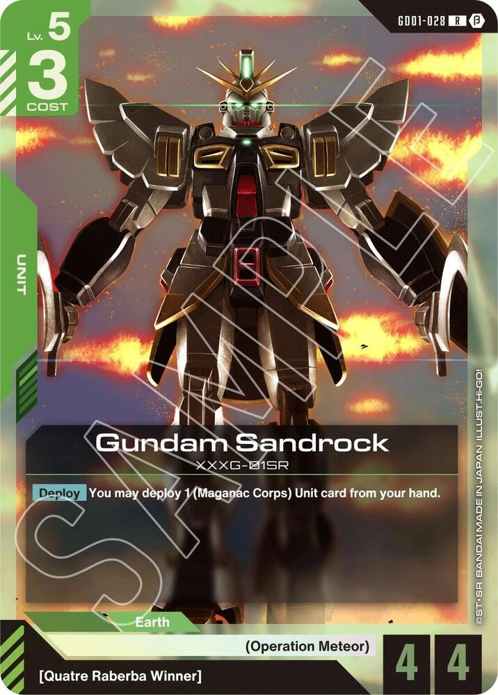 Gundam Sandrock Holofoil