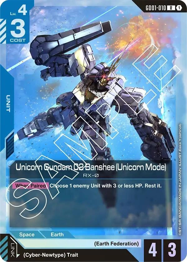 Unicorn Gundam 02 Banshee (Unicorn Mode) Holofoil