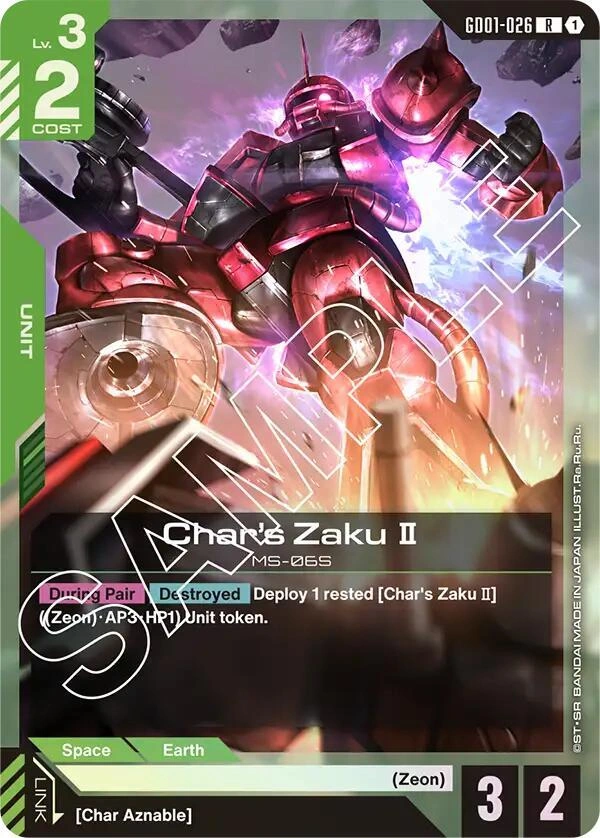 Char's Zaku II Holofoil