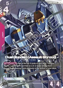Duel Gundam (Assault Shroud) (LR+) Holofoil GD01-045